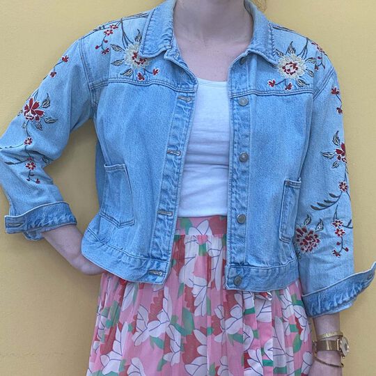 Spezialevent Jeansjacke besticken image number